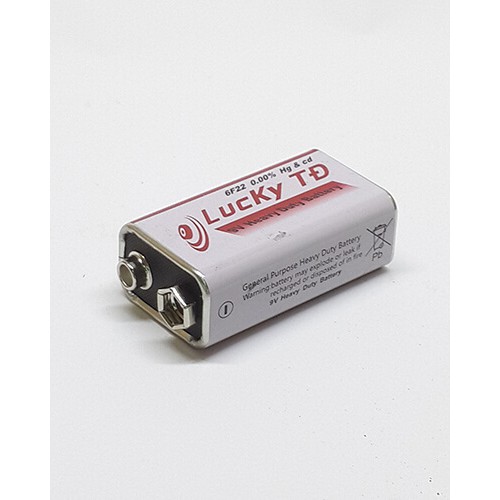 Pin 9V hãng Lucky - Pin vuông 9V - (Sỉ Inbox - Cực rẻ)