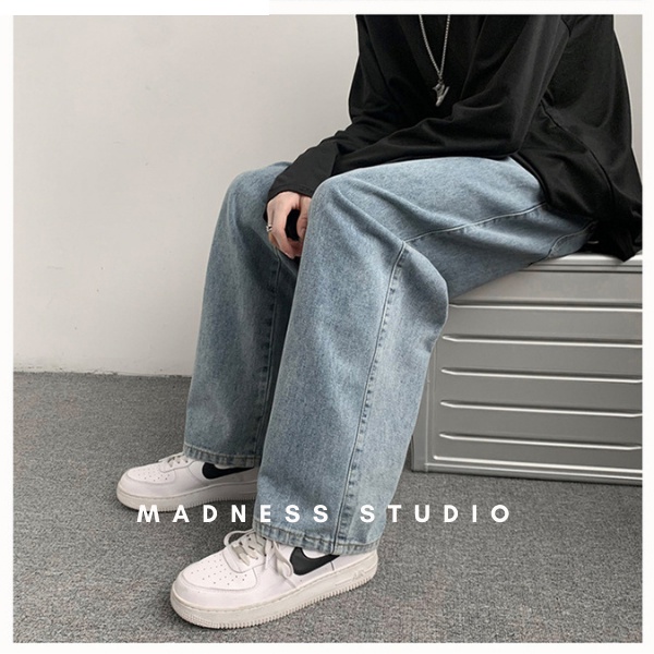 Quần Jean ống rộng nam nữ MADNESS Trơn Lưng Chun Mẫu Mới Phong Cách Cá Tính Thời Trang Hot Trend | BigBuy360 - bigbuy360.vn