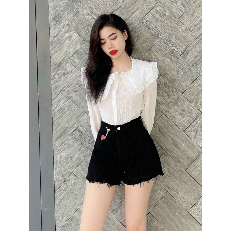 QUẦN SHORT LƯNG CAO (KÈM VIDEO HÌNH THẬT)
