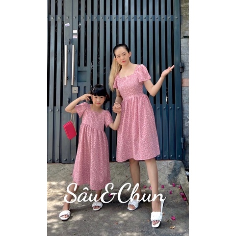 Váy đôi Mẹ và bé hoa cúc mùa hè