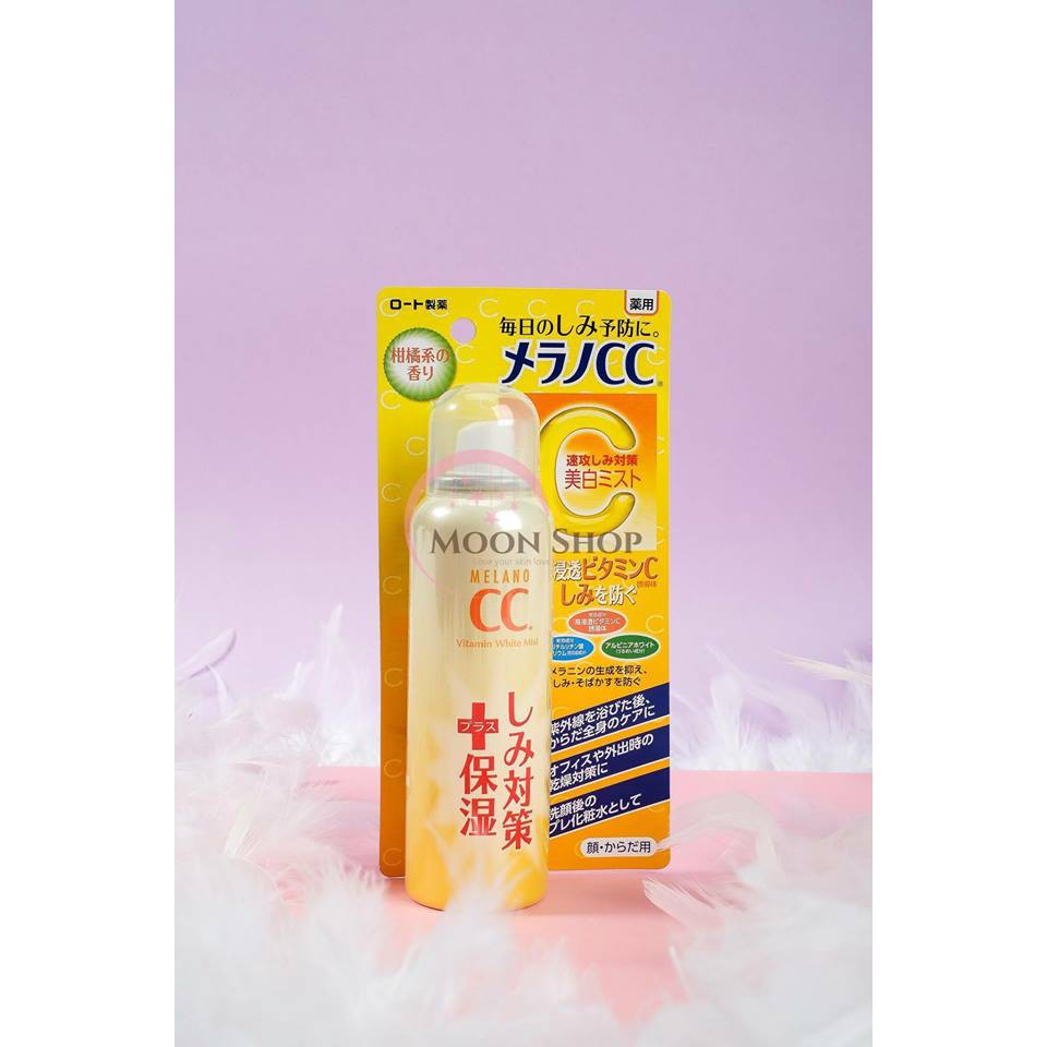 XỊT KHOÁNG TRẮNG DA - CC MELANO ROHTO WHITENING MIST - NHẬT NỘI ĐỊA