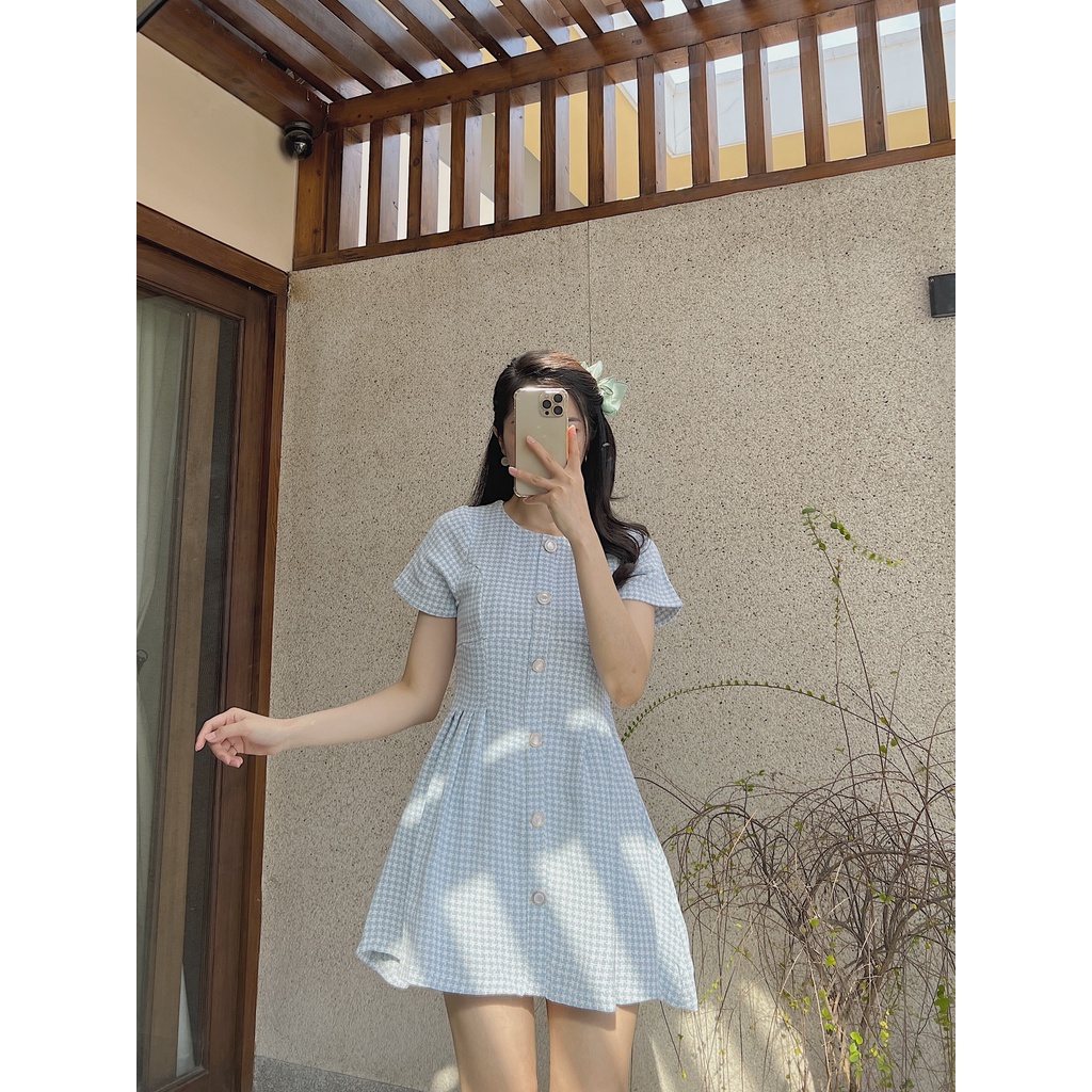 Lisbon Dress - Đầm bố nút sang