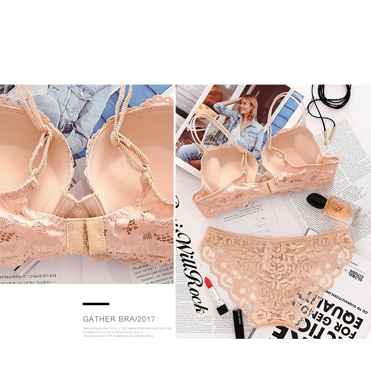 Bộ đồ lót phối ren VARSBABY kiểu dáng quyến rũ thời trang