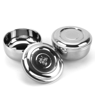 Bát Inox 2 Lớp Có Nắp Chống Nóng Hàn Quốc (이중 합식기)