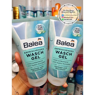 Sữa rửa mặt Balea lô hội 🍓FREESHIP🍓 Erfrischendes Waschgel 150ml Đức cho da hỗn hợp & da thường [Hàng nội địa Đức]