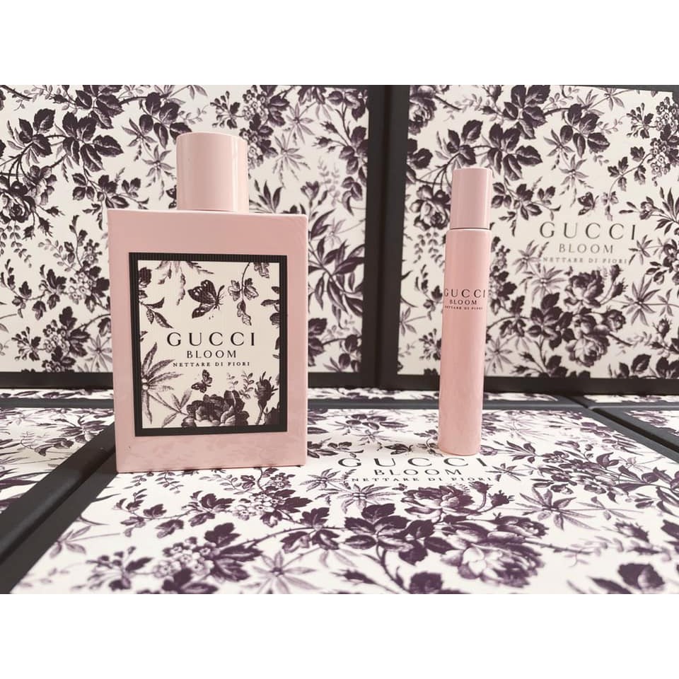 Gift set Bộ nước hoa nữ Gucci Bloom Nettare Di Fiori EDP 2pcs (100ml và 7.4ml)