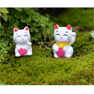 (Sỉ và lẻ Mèo thần tài) Tiểu cảnh, phụ kiện trang trí Mèo thần tài