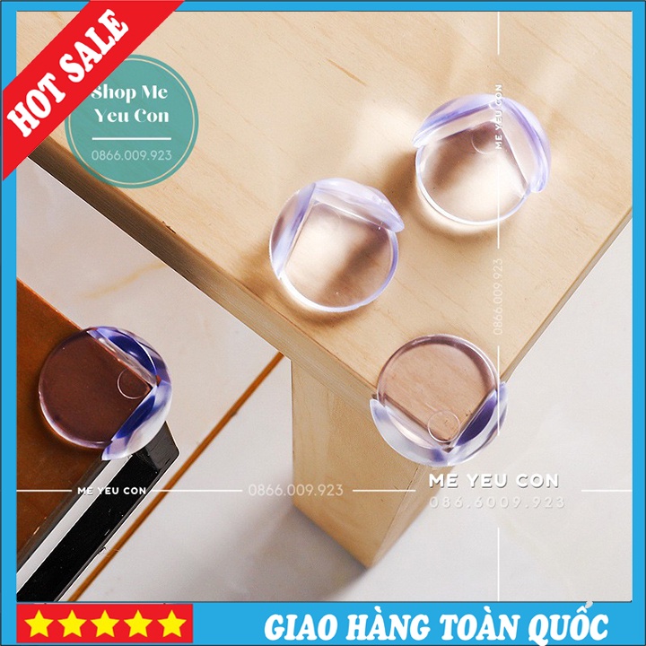 Bịt Góc Bàn Silicon 4 chiếc, Bọc Góc Cạnh Bàn Bảo Vệ An Toàn Cho Bé 🍀HOT SALE🍀