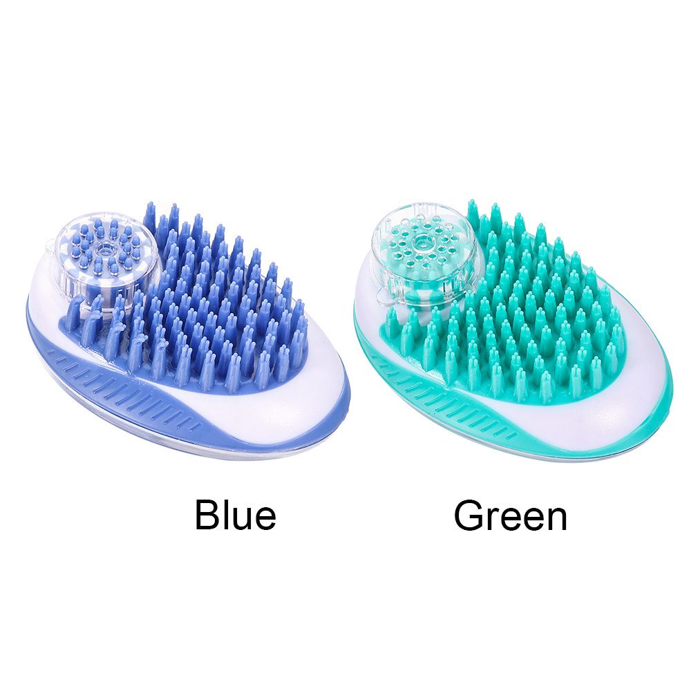 Bàn Chải Silicon Mềm Mát Xa Tắm Cho Thú Cưng Nhiều Màu Sắc