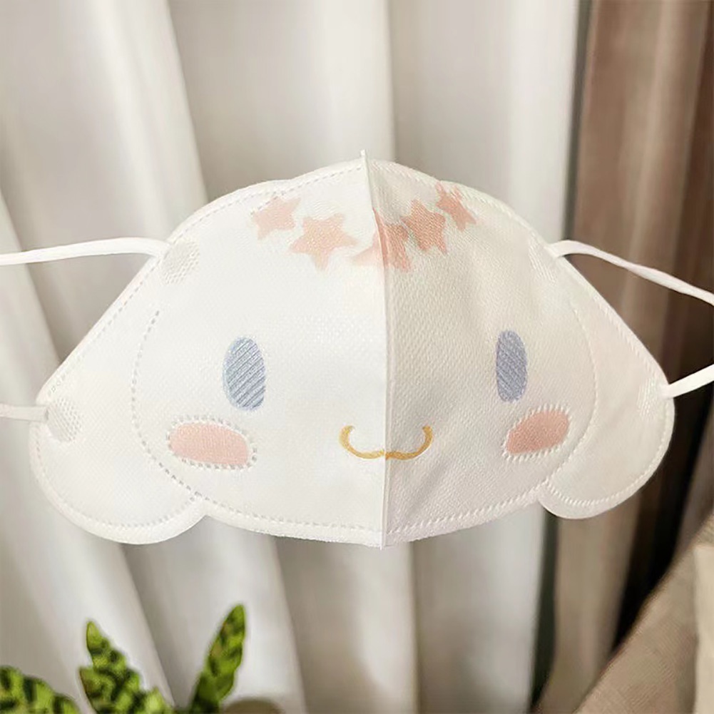 Có 30 Chiếc KF94 Mặt Nạ 3D Cinnamoroll Lớn Tai Chó Mèo Hoạt Hình Bảo Vệ 3 Lớp Mặt Nạ Người Lớn/Trẻ Em Cá Tuyết