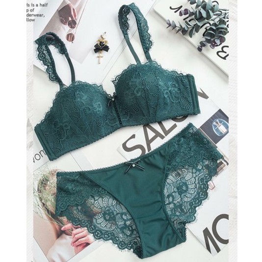 Bộ đồ lót Mandhari ren bèo cao cấp