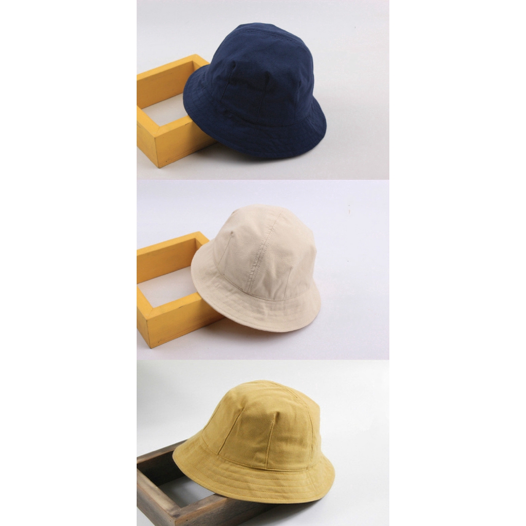 Japan and South Korea plain simple solid color fashion fisherman's hat new stars with the same fisherman's hat