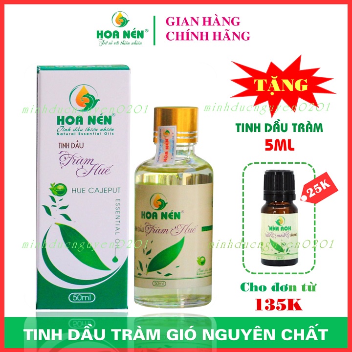 Tinh dầu Tràm Huế NGUYÊN CHẤT 100% - Tinh chất từ cây tràm gió thiên nhiên