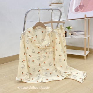 Bộ ngủ pijama dáng dài phối bèo