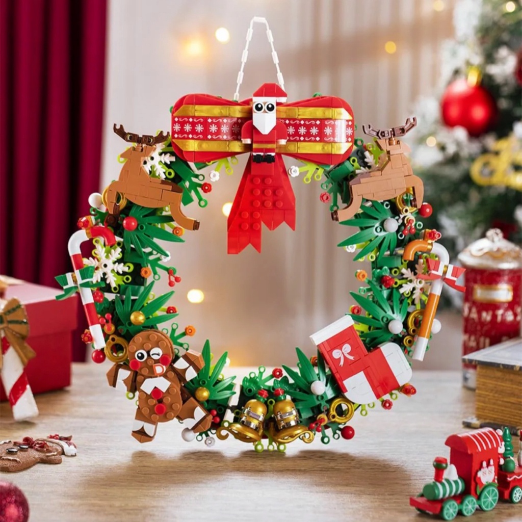 Lắp ráp vòng treo noel| Bộ xếp hình vòng treo JAKI5118 dịp Giáng sinh mới nhất