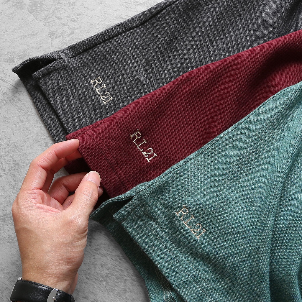 Áo Thun Nam POLO RALPH LAUREN LOGO THÊU hàng xuất khẩu vnxk cực xịn - trơn không viền cổ cao cấp DV 5 màu RL21