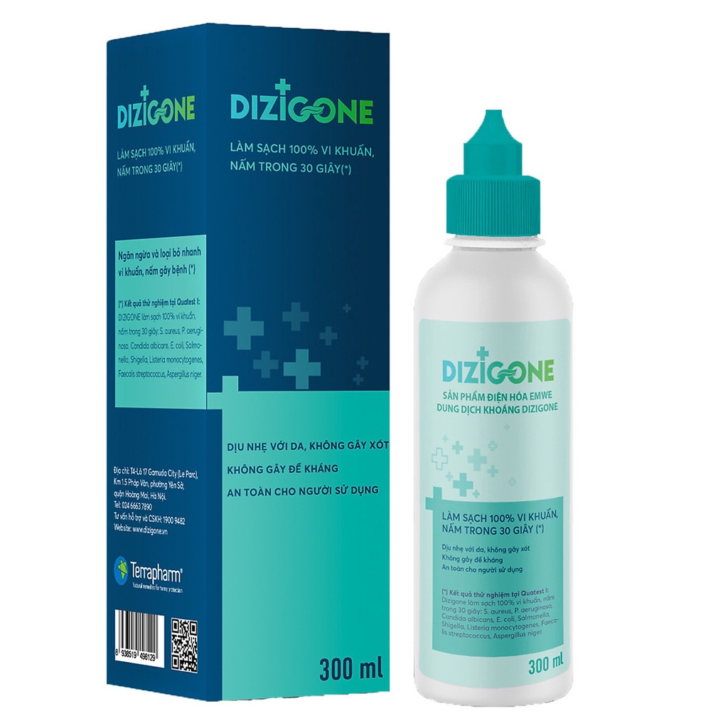 Dung Dịch Kháng Khuẩn DIZIGONE 300ml - Dung Dịch Sát Khuẩn, Khử Khuẩn, Lành Vết Thương, Tái Tạo Da, Ngăn Ngừa Sẹo