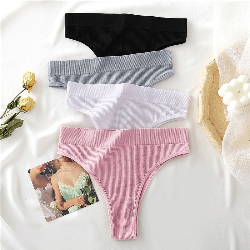 Cute Byte Bộ Đồ Lót Áo Croptop Co Giãn Có Gân Thời Trang Gợi Cảm Dễ Thương Cho Nữ