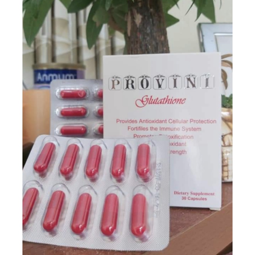 Viên uống trắng da PROVINI Glutathione USA 500mg giảm mờ nám sạm da, chậm lão hoá da Hộp 30 viên