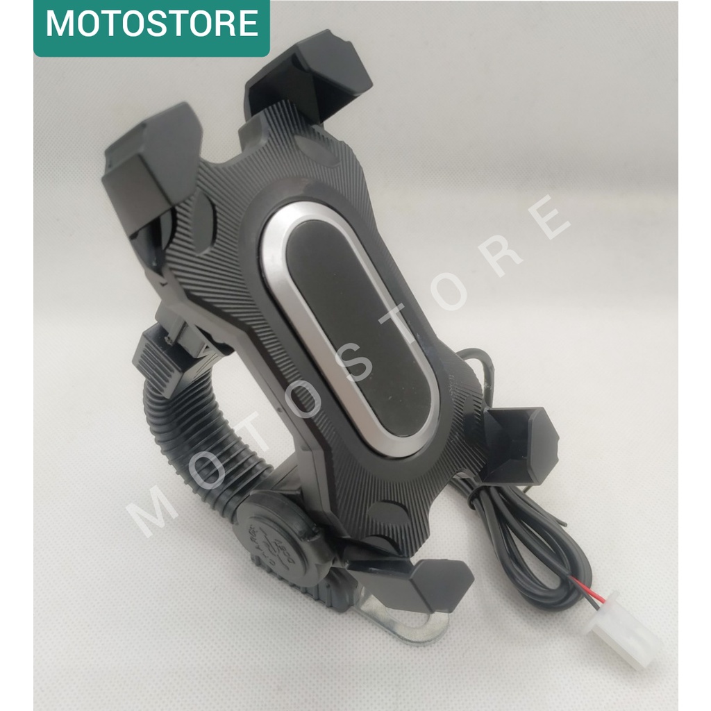 Giá Đỡ Điện Thoại Gắn Xe Máy Với Thiết Kế Kẹp 4 Cạnh Treo Điện Thoại Vào Gương Chiếu Hậu Chắc Chắn Bền Đẹp