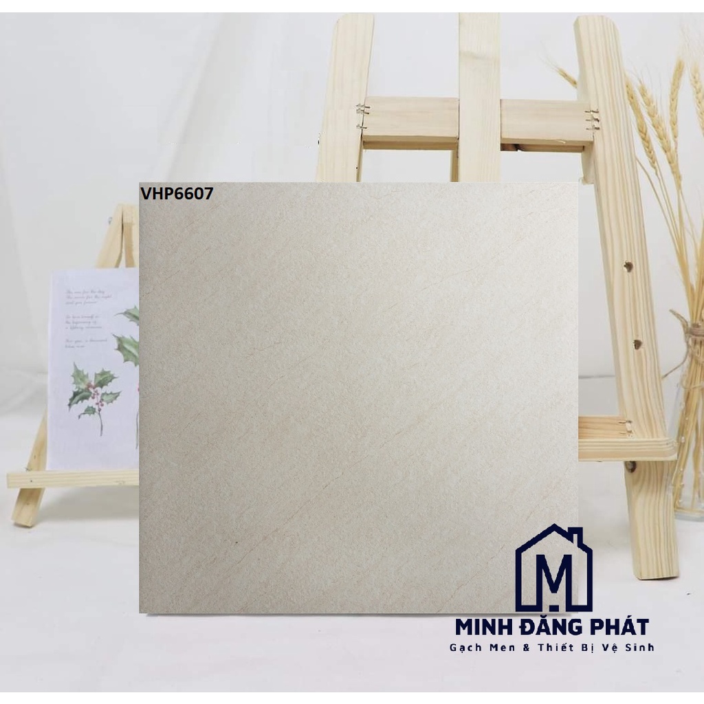 [QUẬN 12] Gạch lát nền đá bán sứ mờ Viglacera 60x60 mài cạnh, bề mặt nhám, màu vàng