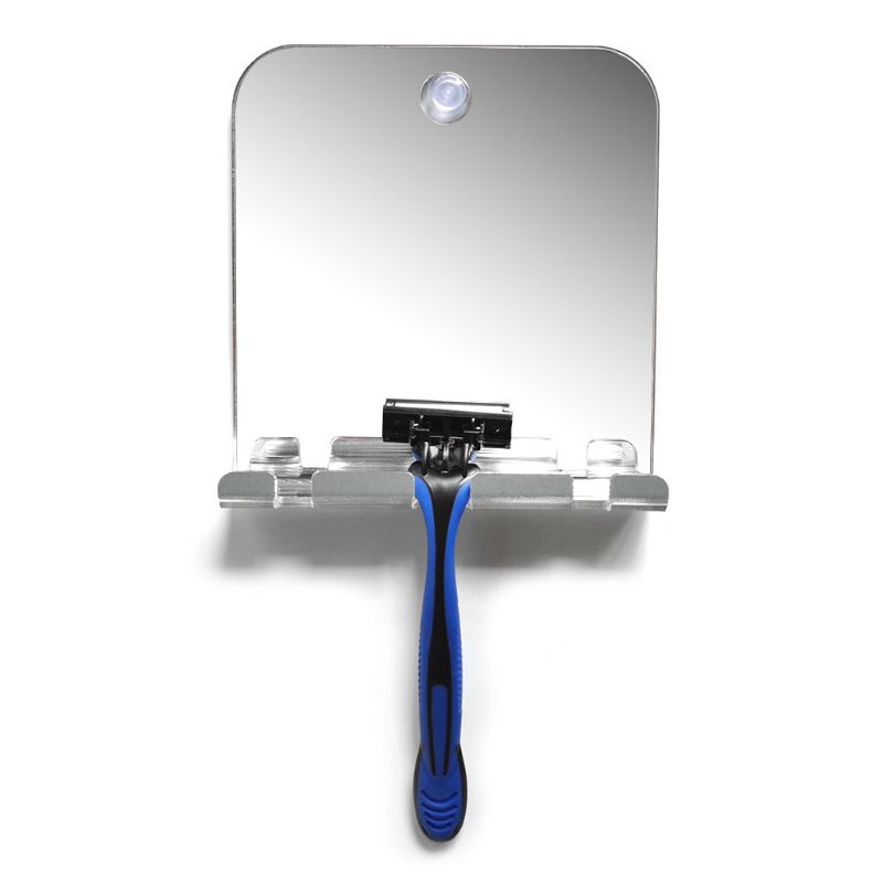 Youyo Gương Cạo Râu Acrylic Không Sương Mù Không Cần Khoan Lỗ Có Giác Hút Gắn Tường Nhà Tắm Du Lịch