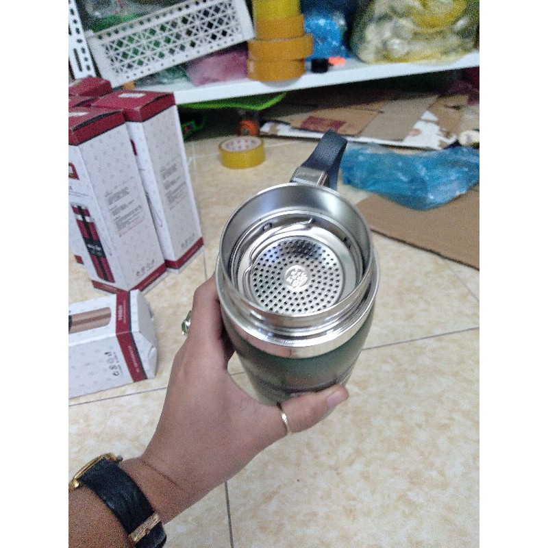 (Giữ nhiệt đến 12h) BÌNH GIỮ NHIỆT INOX 304, cấu trúc 2 lớp, dung tích 1000ml