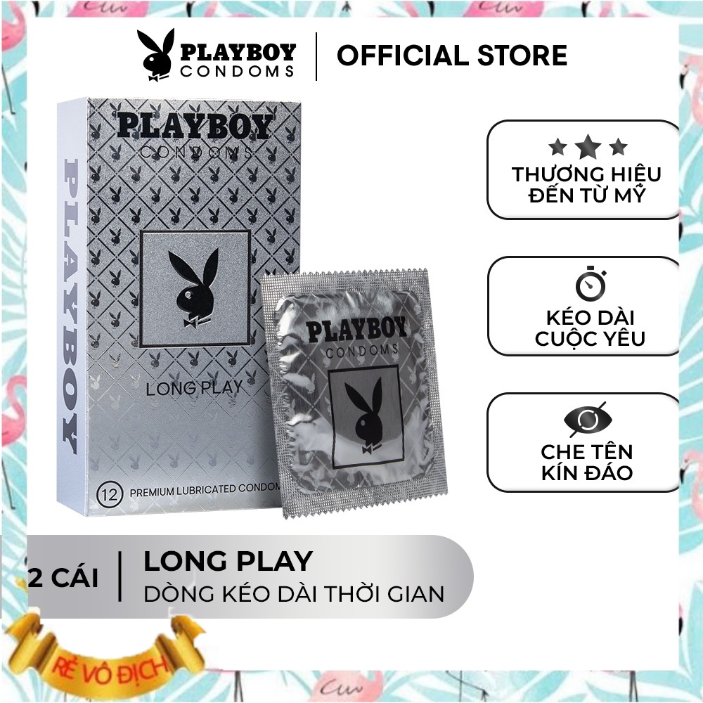 Bao Cao Su PLAYBOY Long Play hộp 3 cái và 12 cái