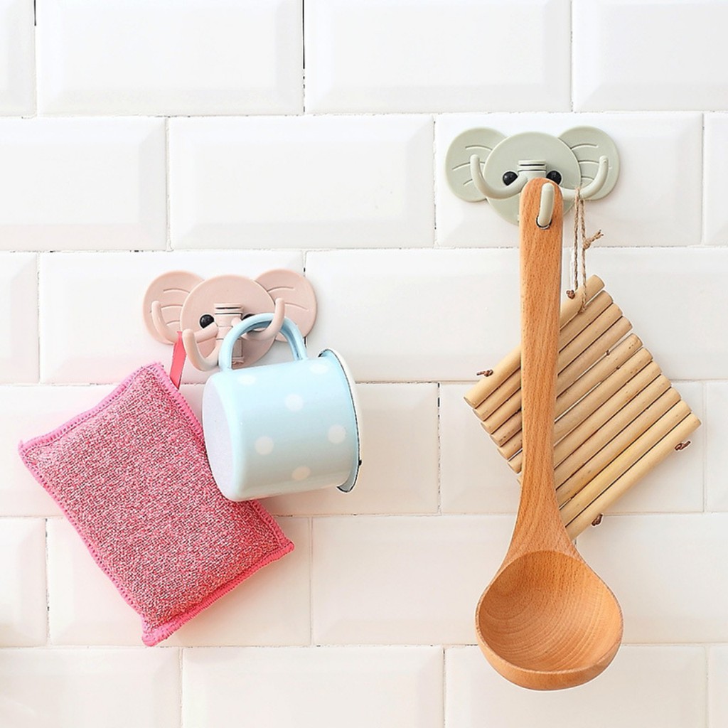 Móc Dán Tường Hình Voi Siêu Chắc Chắn