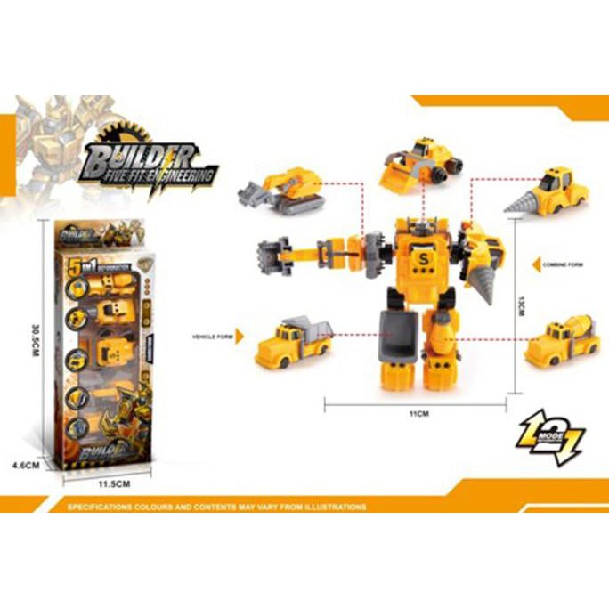 Set 5 Xe Tải Đồ Chơi 777 - Robot Biến Hình Fafazunia33