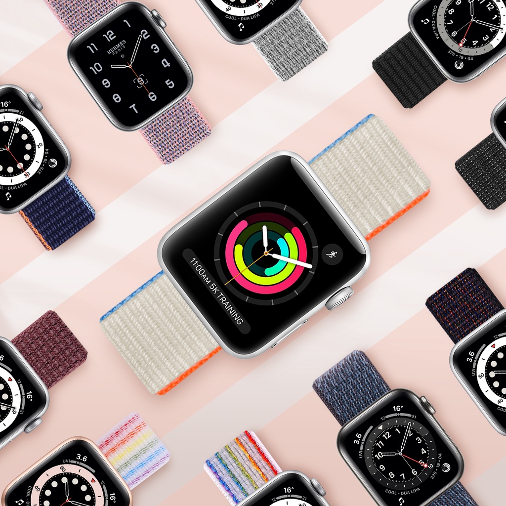 Dây đeo thay thế cho đồng hồ thông minh Apple Watch 45mm 42mm 44mm 38mm 40mm 41mm iWatch Series 7 6 SE 5 4 2 1