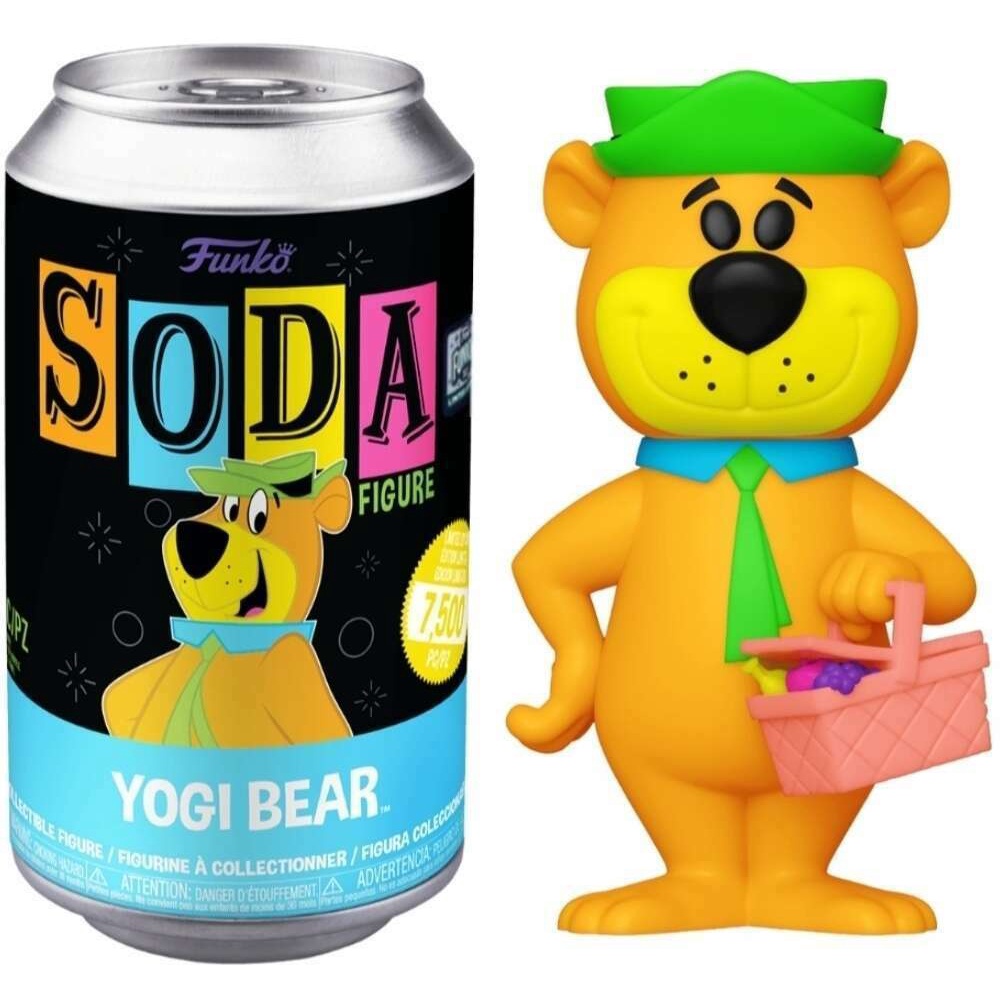 Đồ chơi mô hình funko pop Yogi Bear (Blacklight | Orange) Soda LE 1/6250 - Hanna-Barbera