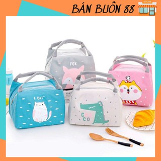 [XINH_XỊN] Túi Giữ Nhiệt🔥FREESHIP🔥Túi Đựng Cơm Giữ Nhiệt Đa Năng Hình Thú 3 Lớp Có Khoá Kéo Tiện Lợi 88218