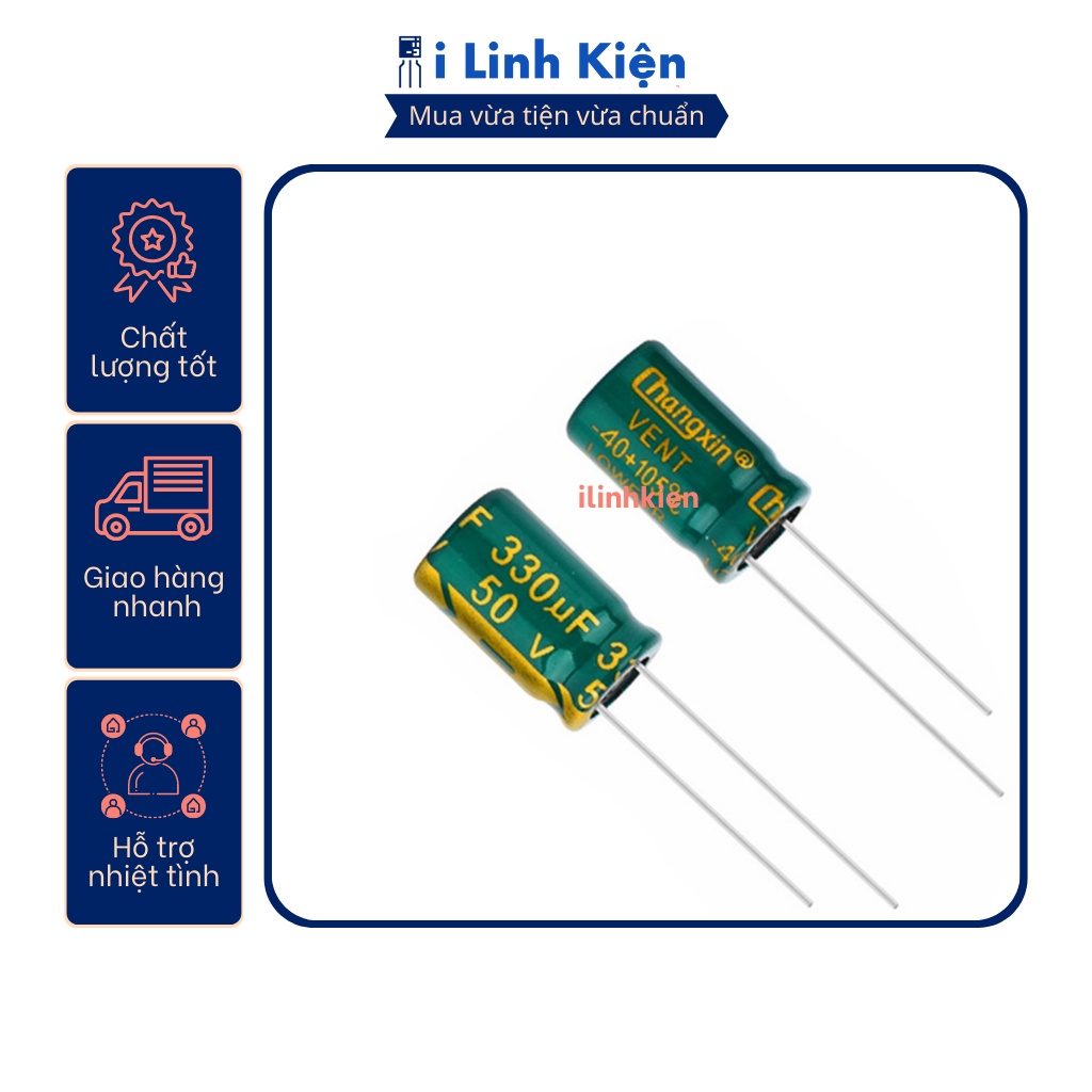 Tụ hóa 50V 1uF-3300uF tần số cao