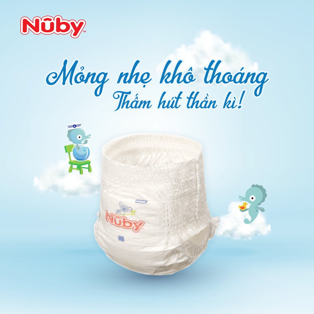 Tã/Bỉm Quần Nuby loại mới 2020, hàng chính hãng, size M48/L46/XL44, XXL 42