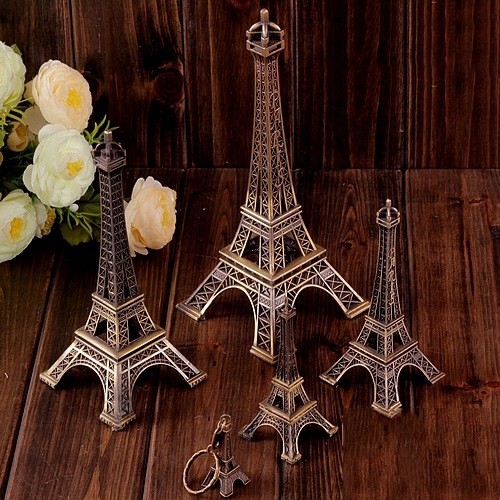 Mô hình tháp Eiffel kim loại - Trang trí để bàn