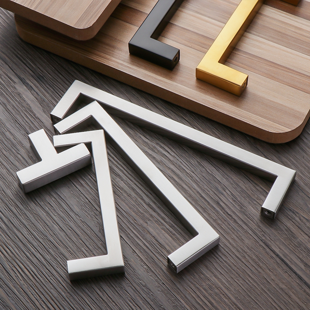 Tay nắm cửa bằng thép không gỉ khổ vuông nhiều màu lựa chọn chất lượng cao