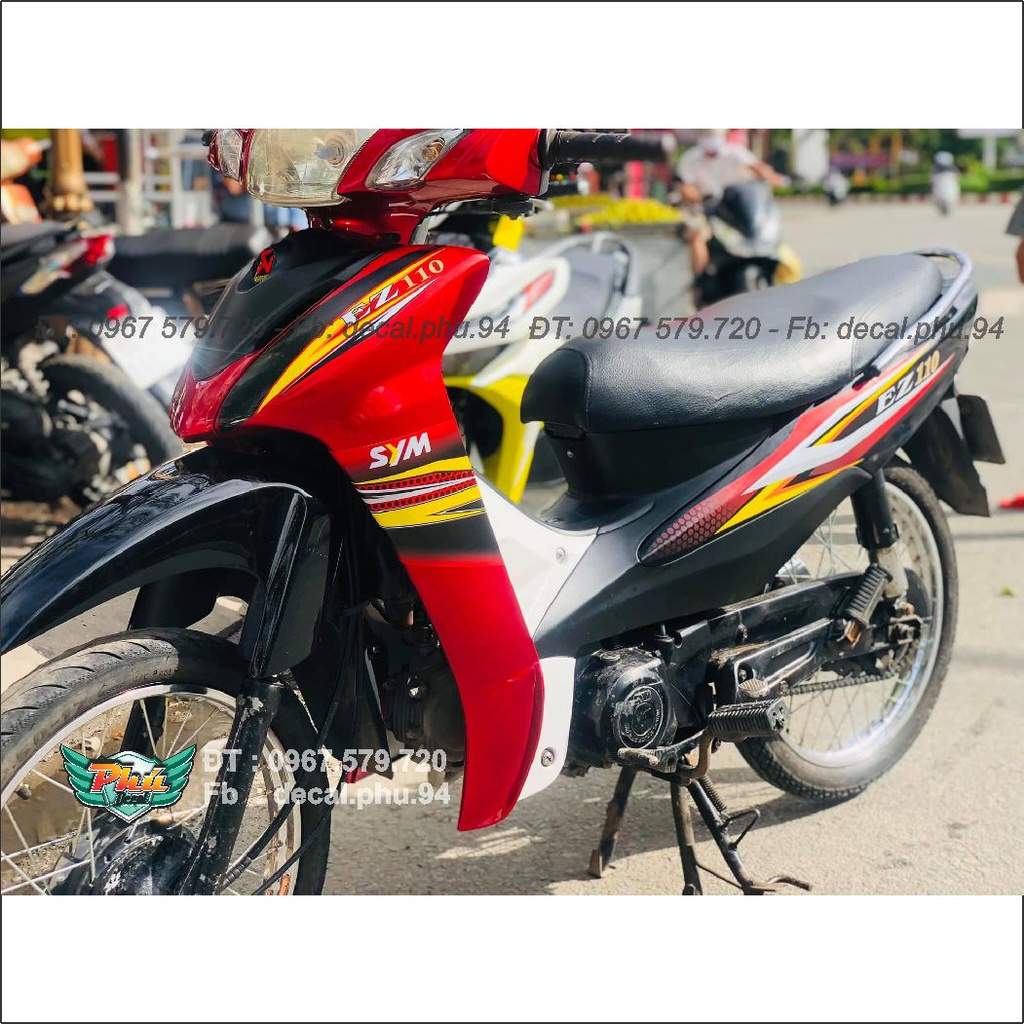 Tem Rời EZ 110 Đỏ đen (J)