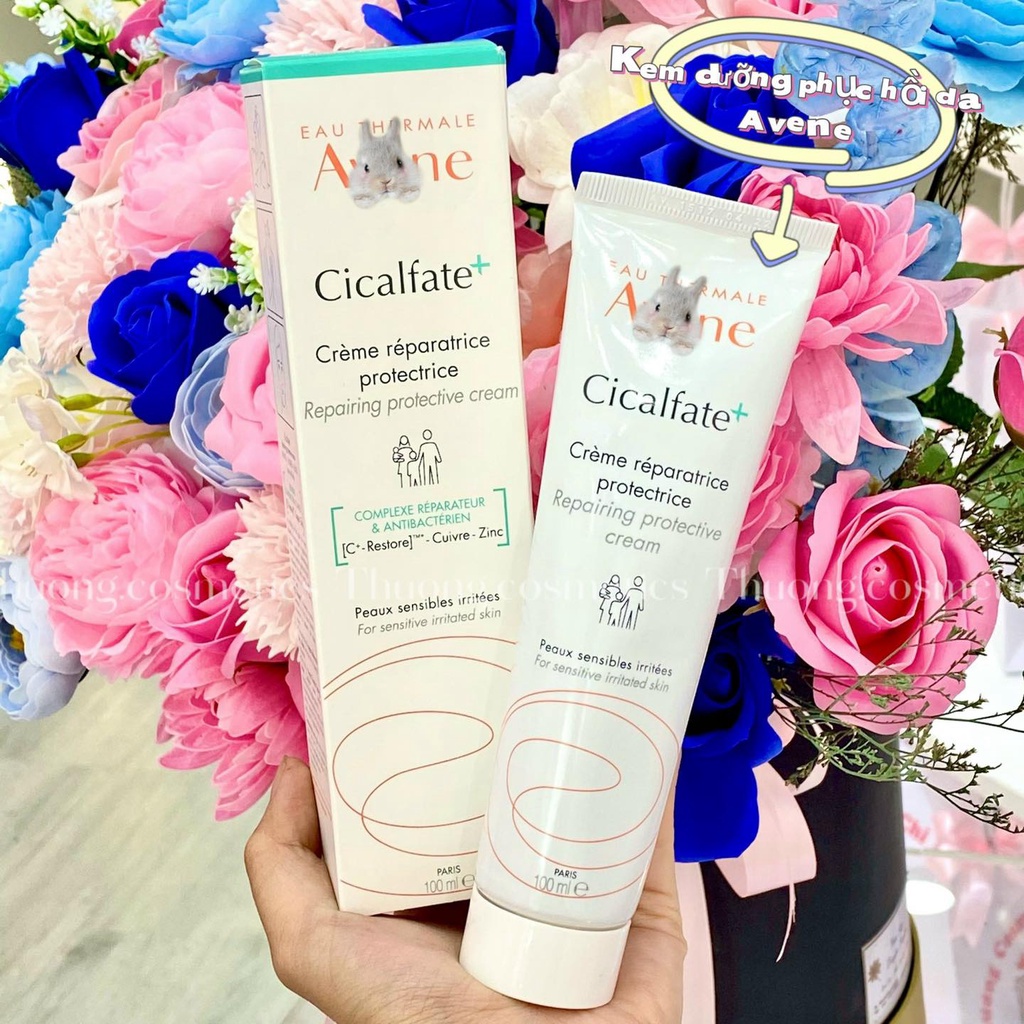 Avene cicalfate + Kem Dưỡng Phục Hồi, Làm Dịu, Giảm Kích Ứng Da