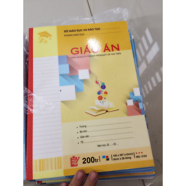 Sổ giáo án HT 200 trang