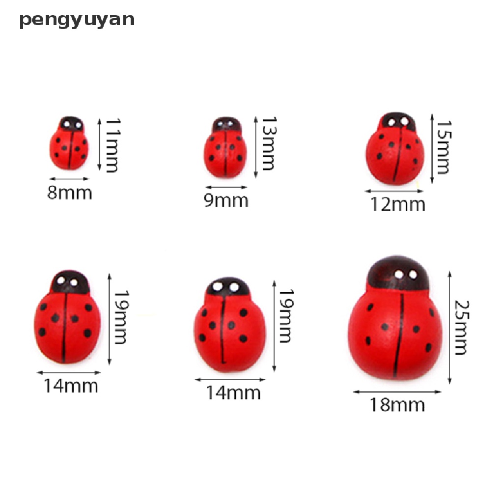Set 100 Miếng Dán Tủ Lạnh / Tường Hình Bọ Cánh Cứng Thủ Công DIY Trang Trí Nhà Cửa