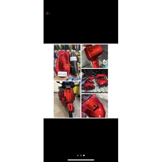 Bộ vỏ nhựa Dream đỏ candy-dream thái-dream việt