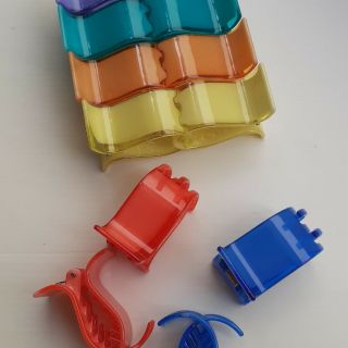 1 cây gấp tóc 5 răng bóng màu