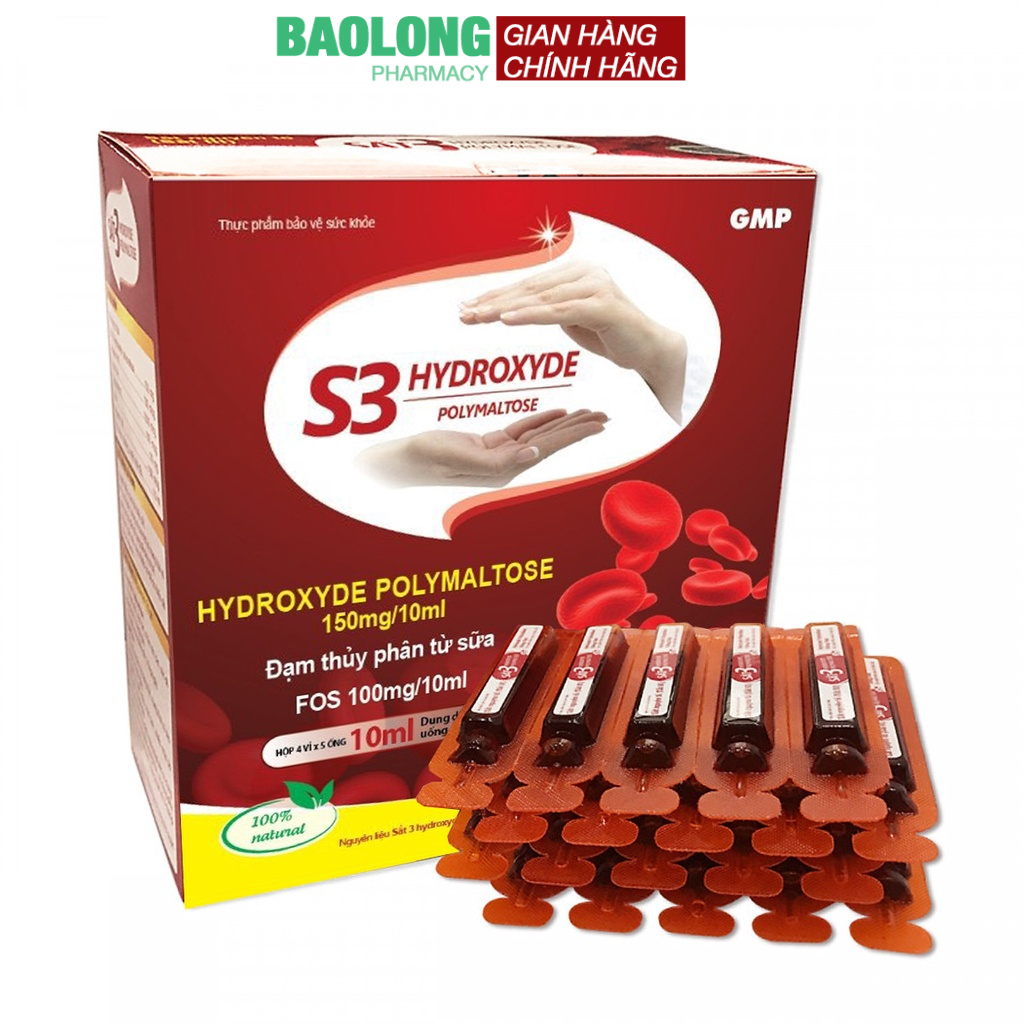 Hộp 20 ống Sắt 3 hydroxyde polymaltose nhập khẩu Ý