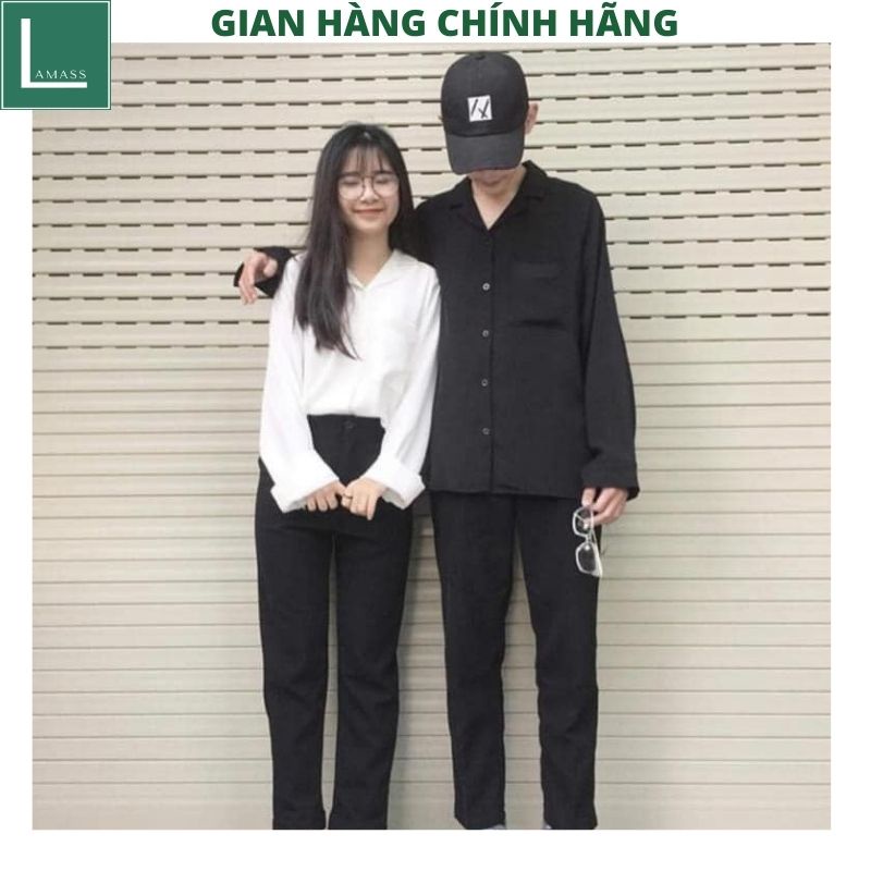 Áo sơmi nam nữ đều mặc được kiểu dáng unisex hàn quốc ulzzang vintage -LAMASS