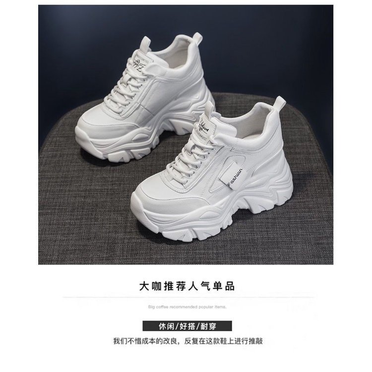 🎀 Giày Thể Thao Đế Dày Tăng Chiều Cao Phong Cách Mới   Cho Nữ