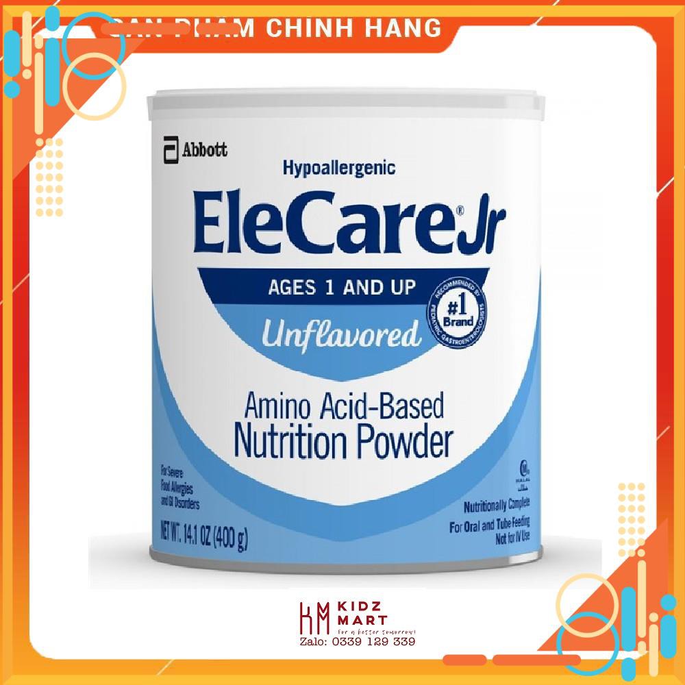 Sữa bột Abbott Elecare Jr - Unflavored dành cho trẻ dị ứng đạm sữa bò - 400gr (hộp)
