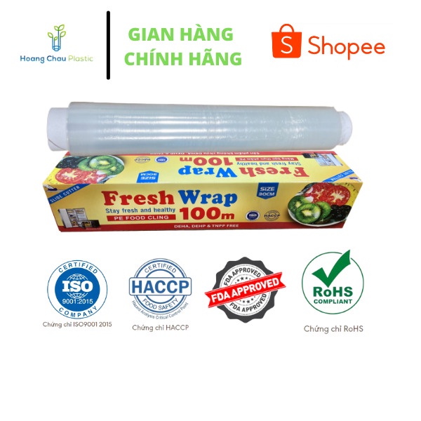 Màng bọc thực phẩm 30 x100m tặng kèm lõi thay thế sử dụng lâu hơn-An toàn - Dùng được cho lò vi sóng