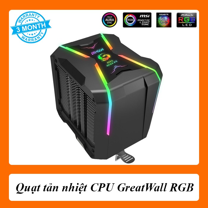 Quạt tản nhiệt CPU GreatWall RGB - Sync Coolmoon Hub
