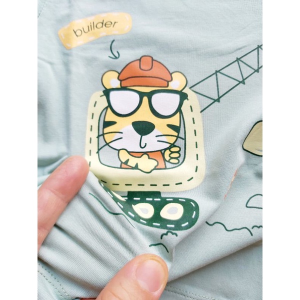 Bộ dài tay cài vai bé trai bé gái Dokma, chất cotton hữu cơ mềm mại, thoát khí